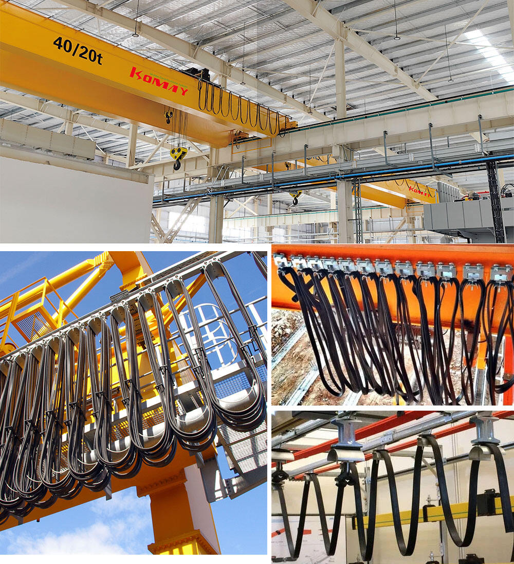 C30 C-track Cable End Trolleys Festoon System for Crane supplier