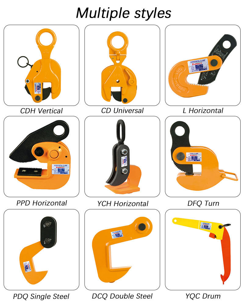 1T Two Legs Chain Sling Oil Drum Lifting Clamp details