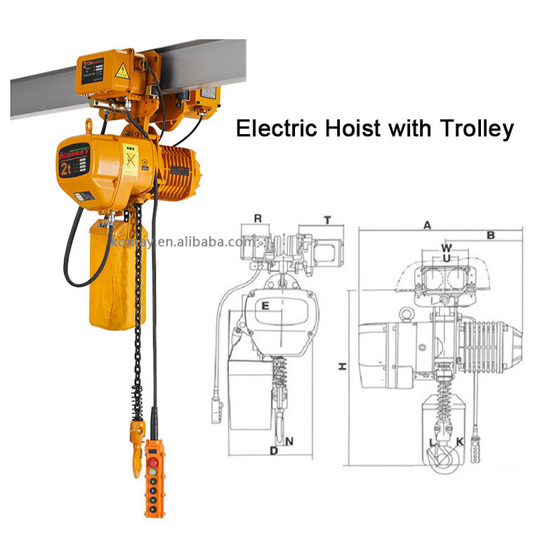 Electric Chain Hoist with Electric Trolley details