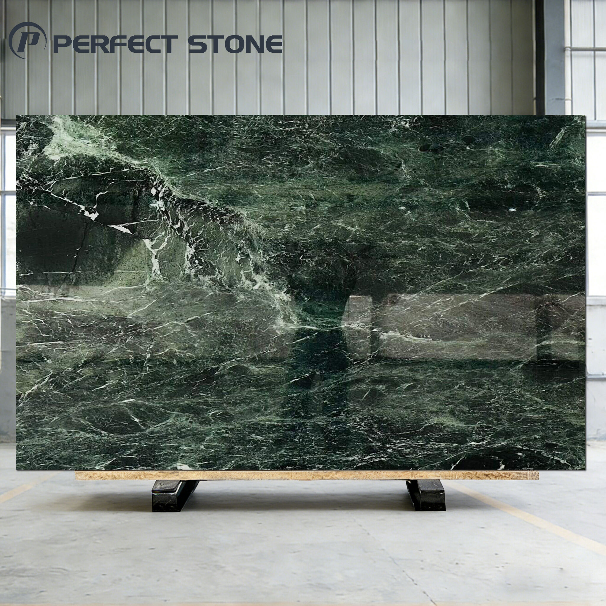 PerfectStone Wholesale Luxury Green Verde Alpi Marble for High-end Villa Hotel Construction