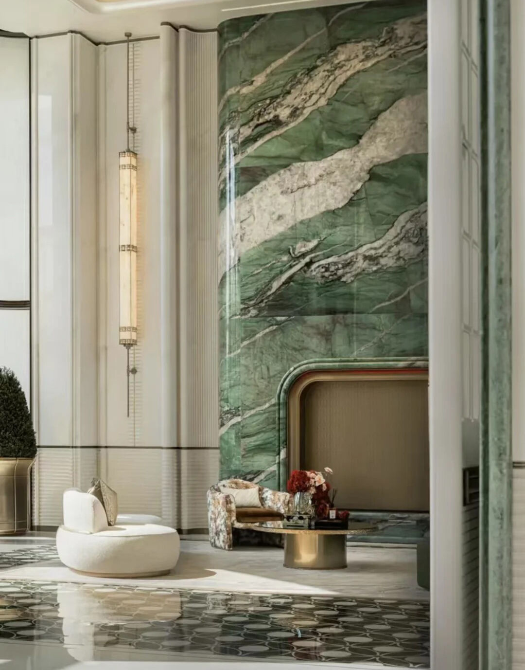 patek green quartzite fireplace surround.jpg