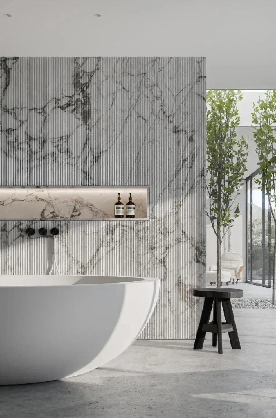 fluted marble wall.jpg