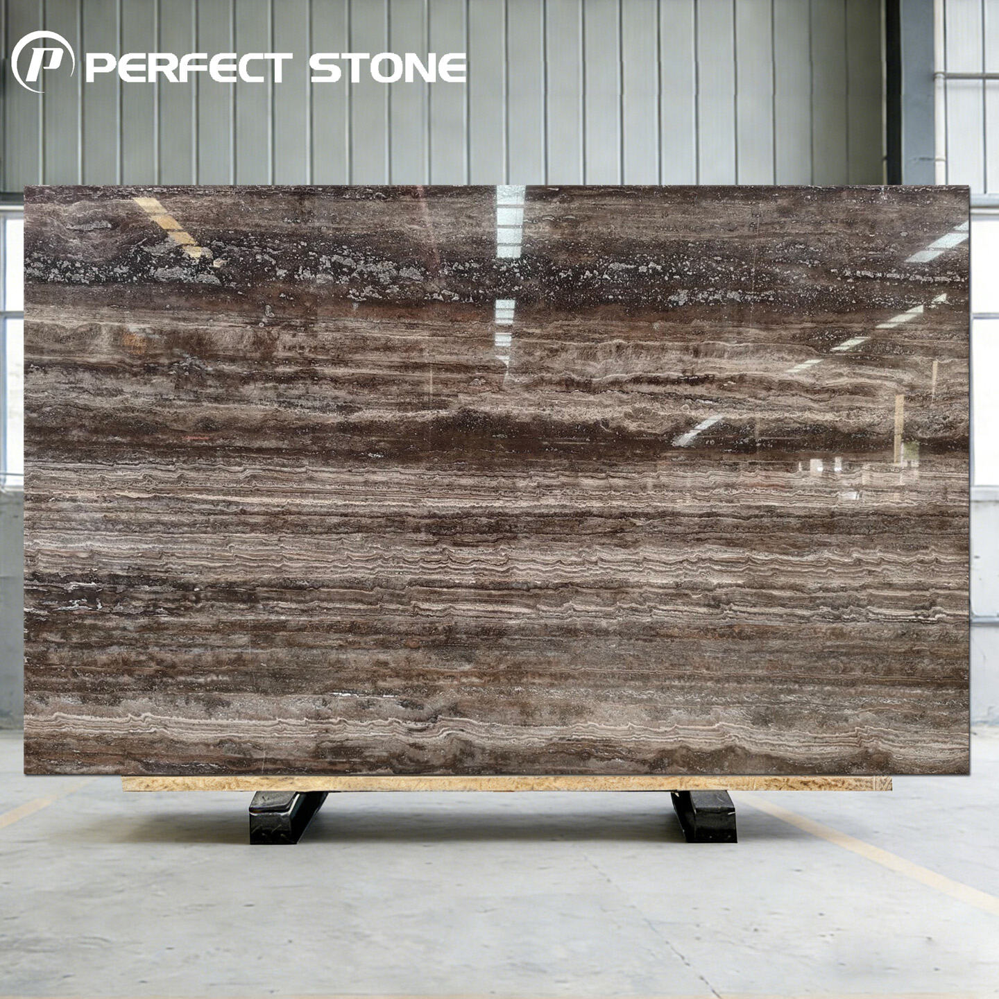 Big Slab  Armani Brown Marble Wholesale Customized Natural Marble