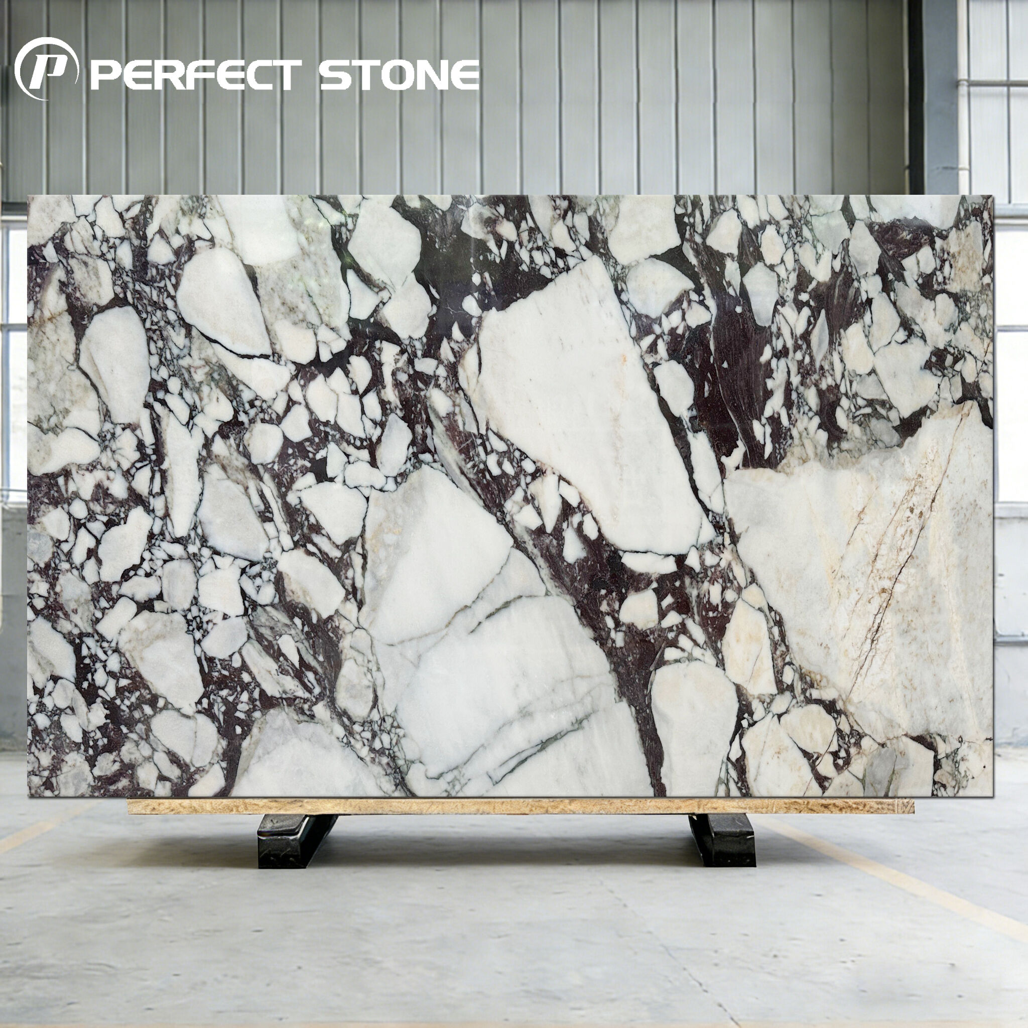 Calacatta Viola Marmuro plasta gera kaina gamtos uolakas populiarus produktas parduodamas