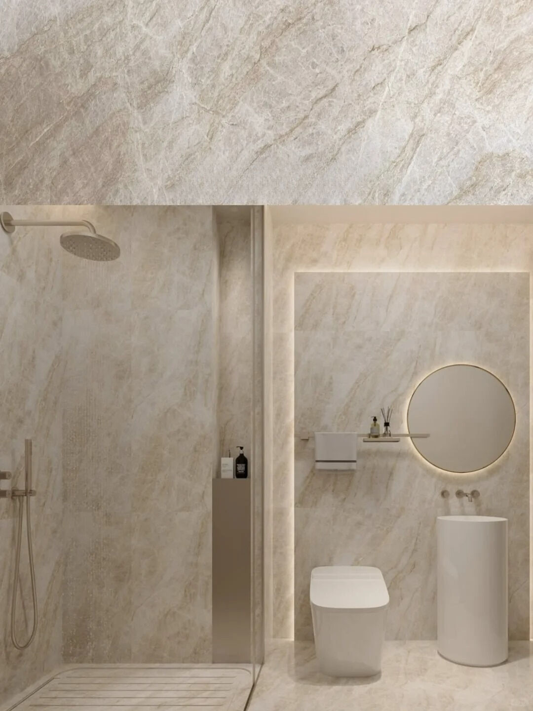 Proč je kvartcit Taj Mahal ideální volbou pro luxusní koupelnové linky