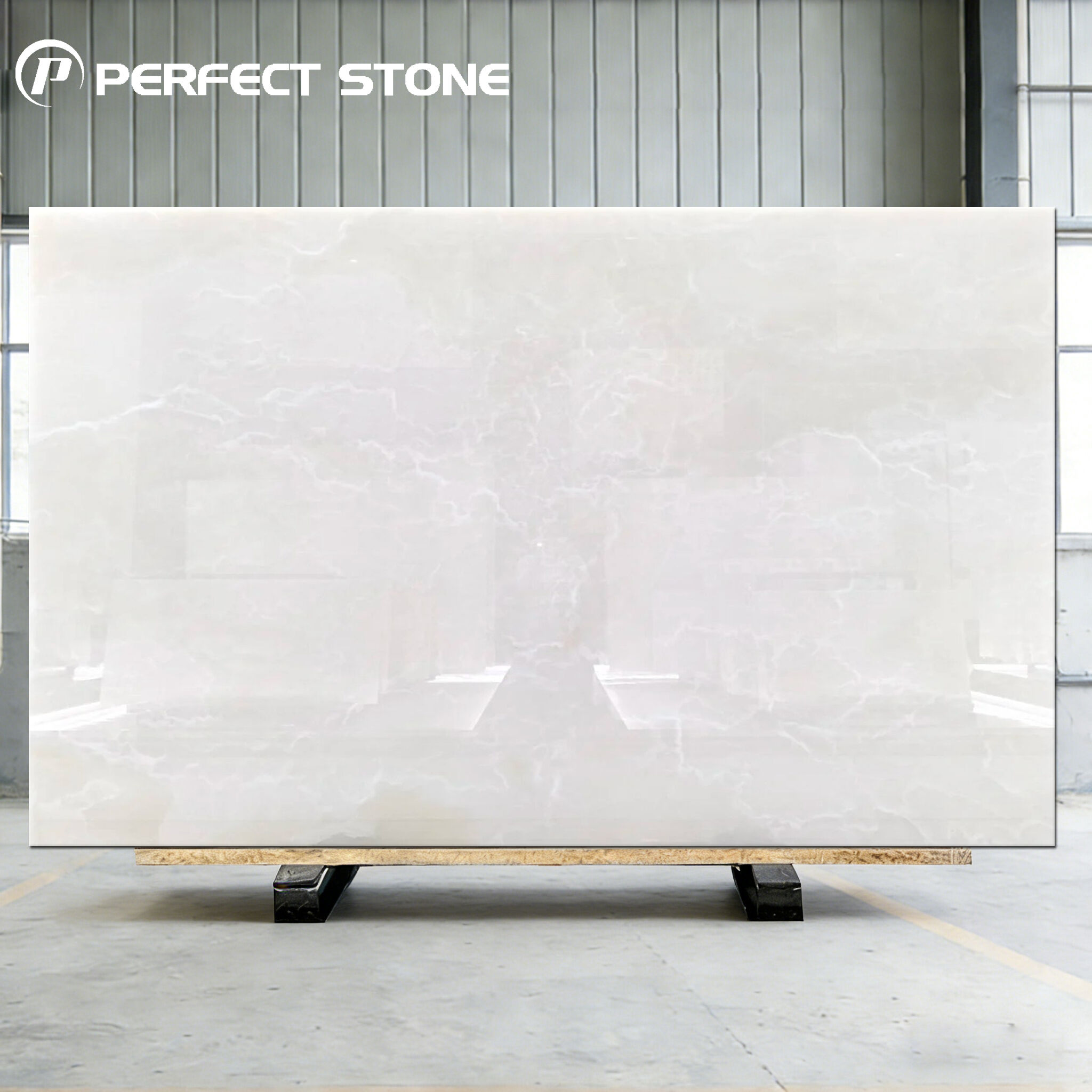 Natürlicher Weißer Onyxstein  