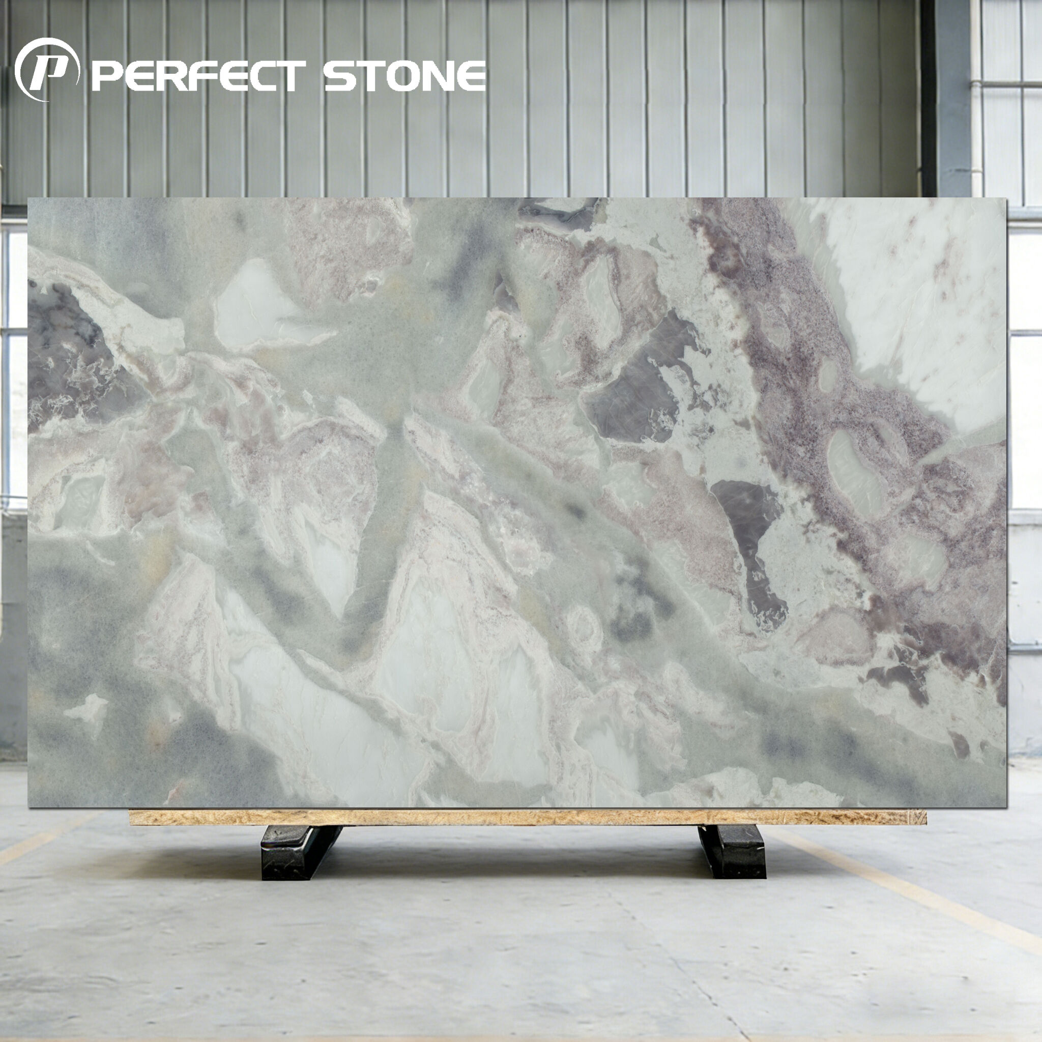 PerfectStone Elegant Translucent Luxury Oyster White Marble For High-End Villa Hotel Project