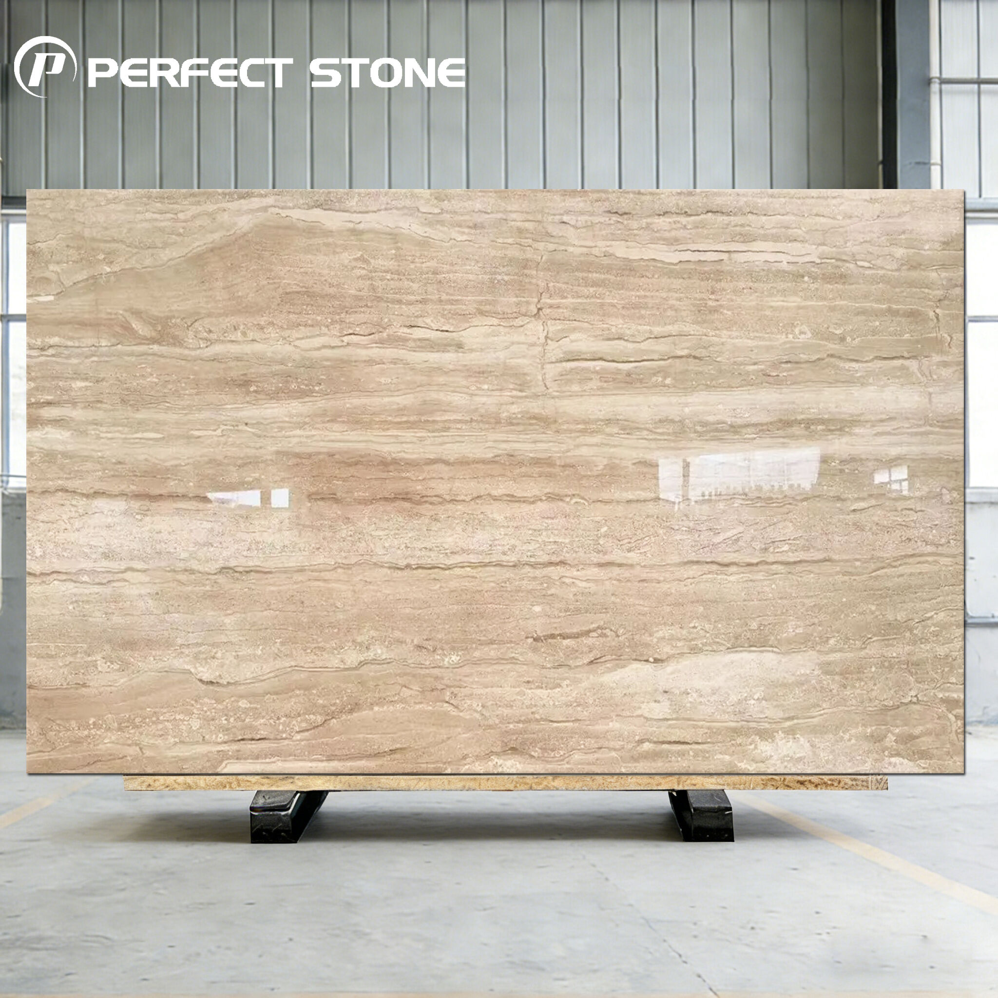 رخام ماربل ديانو الملكي الإيطالي المصقول بلون البيج لوحة رخامية للأرضيات الداخلية بلاط حجري رقيق