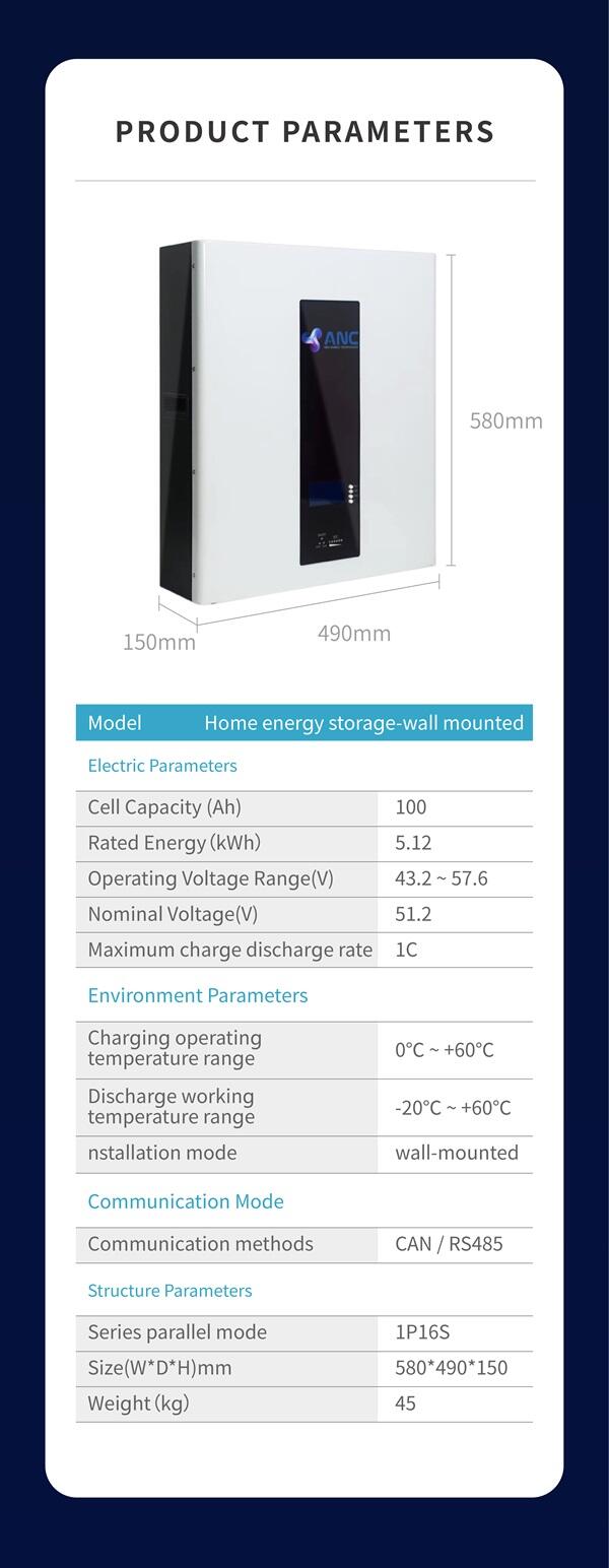 5kWh wall-mounted system manufacture