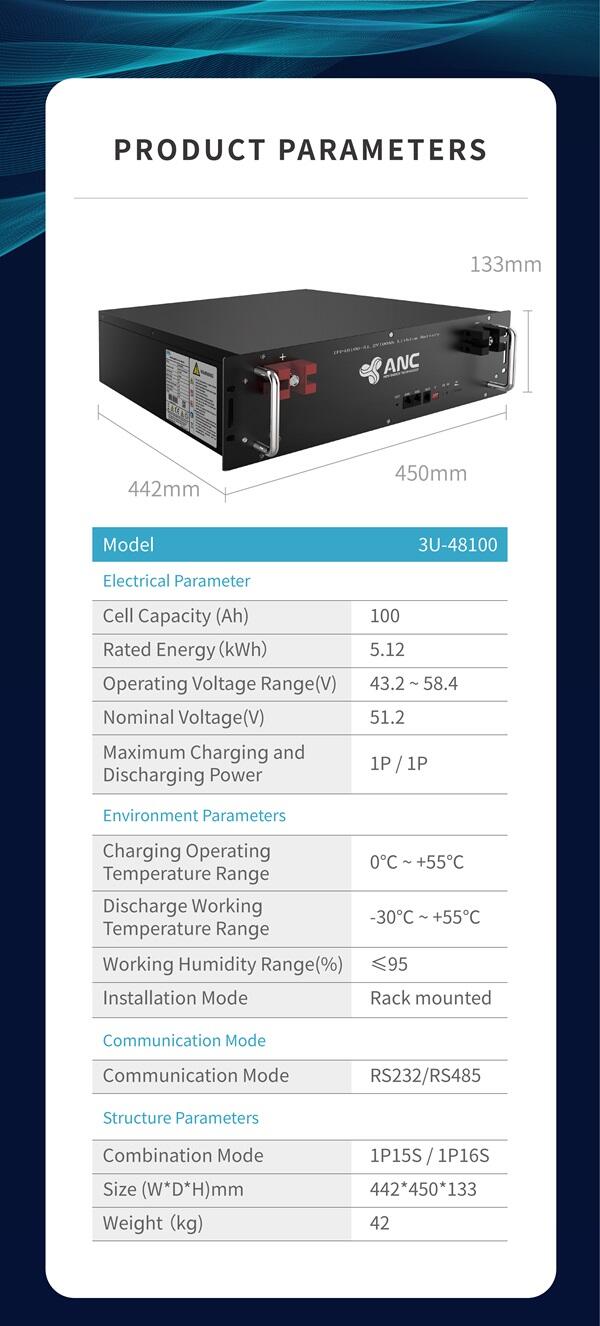 Base Station Energy StorageESS-3U-48100 factory