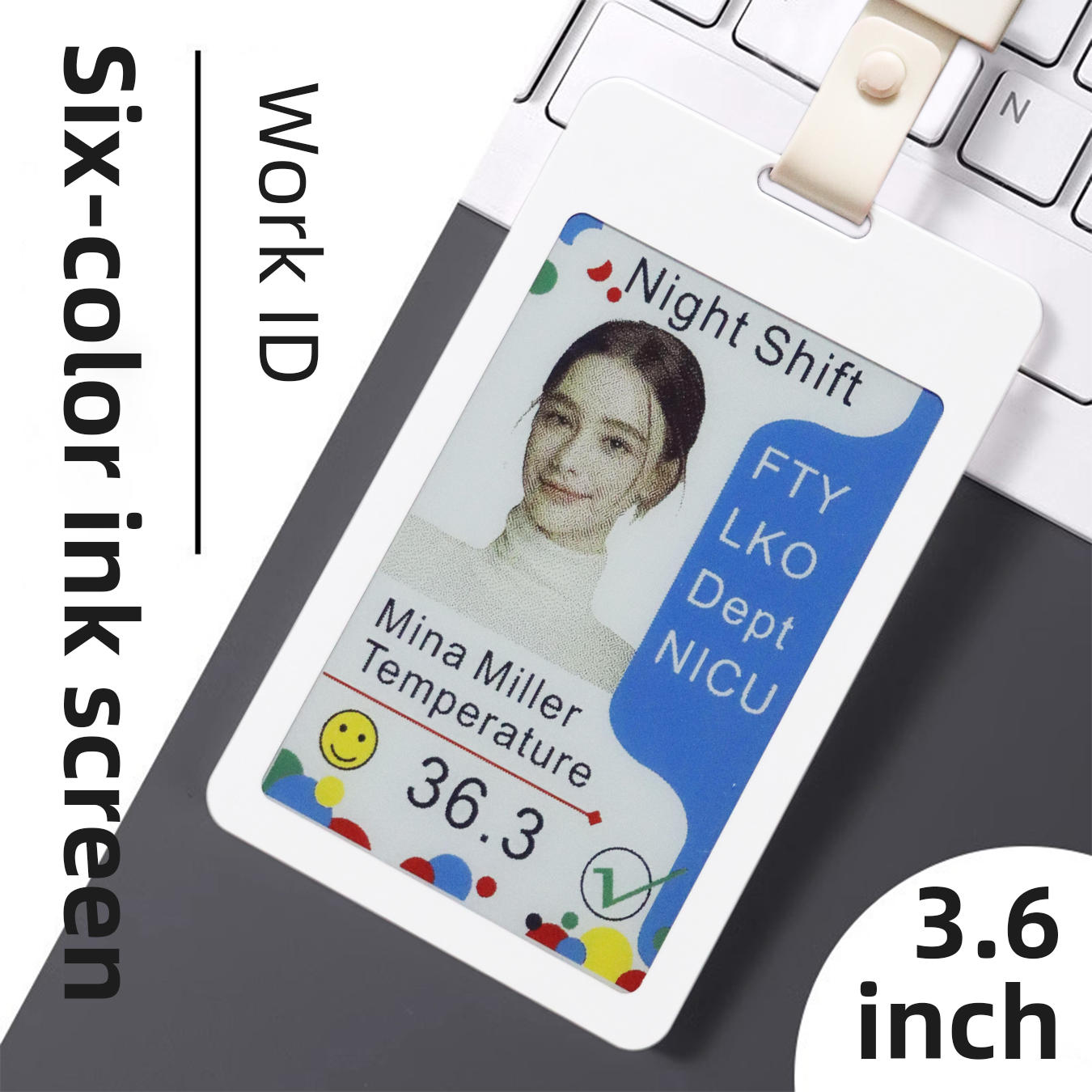 3.6-Inch Bluetooth Electronic Name Badge — The Future of Smart Workplace Identity