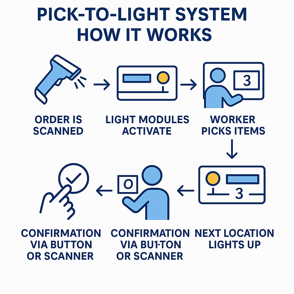 Повысьте эффективность склада с помощью систем Pick-to-Light: интеллектуальный подход к комплектации заказов