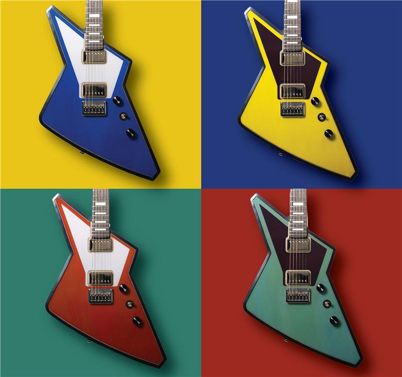 Yuan Tai collaborates with Cream Guitars to mass-produce the world's first E Ink Prism™ 3 colour-changing electronic paper electric guitar.