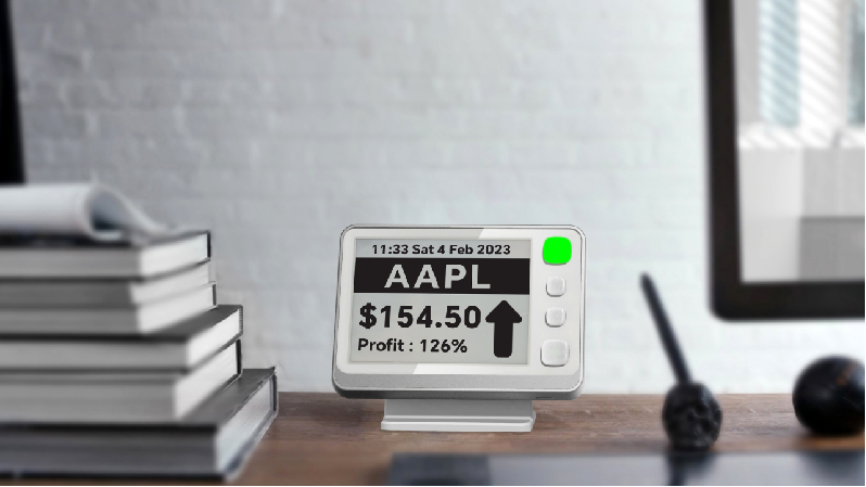 Wifi 4.2-inch Stock Display Board-A Configurable Desktop Stock Ticker Display 