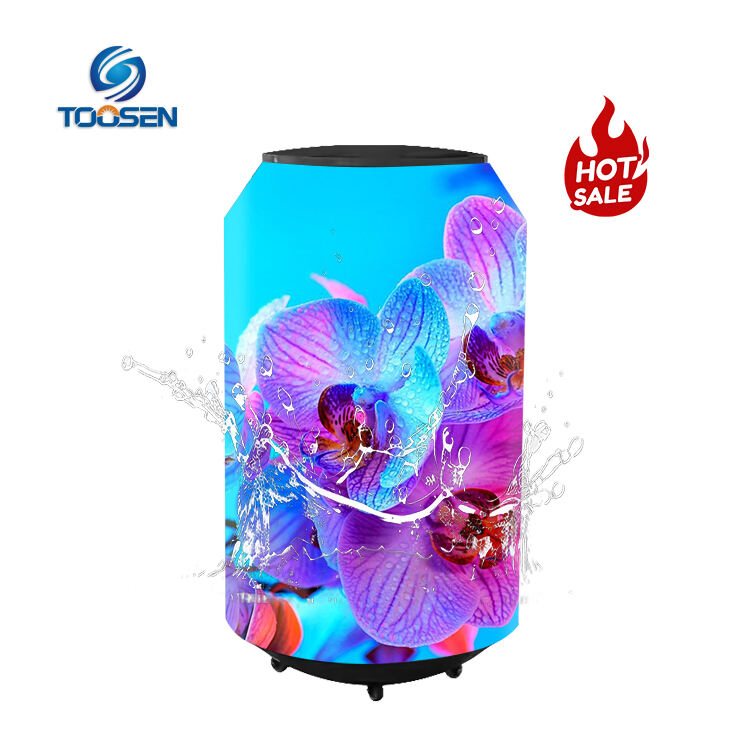 Layar tampilan LED botol kaleng luar ruangan