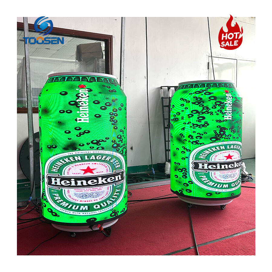 Layar tampilan LED botol kaleng