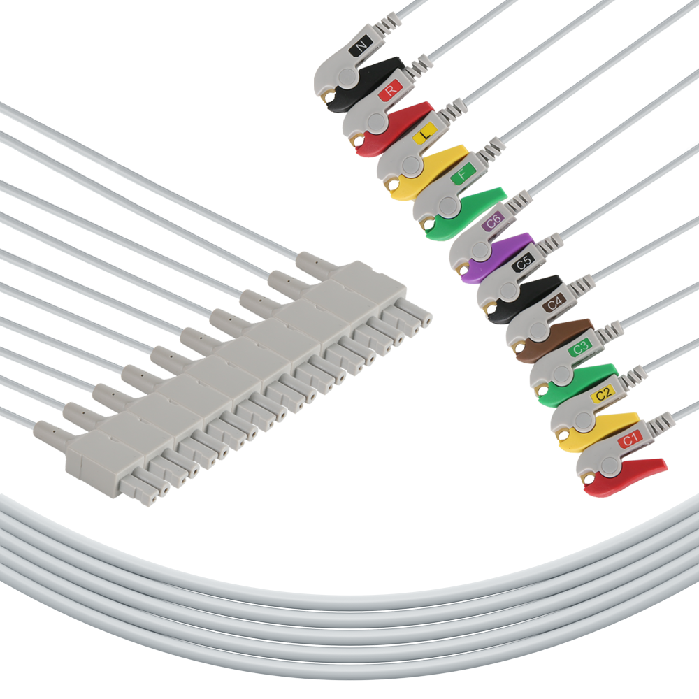 GE Healthcare/ Marquette Compatible EKG Leadwire/4.0 mm Banana/ 1.2M+0.8M/IEC