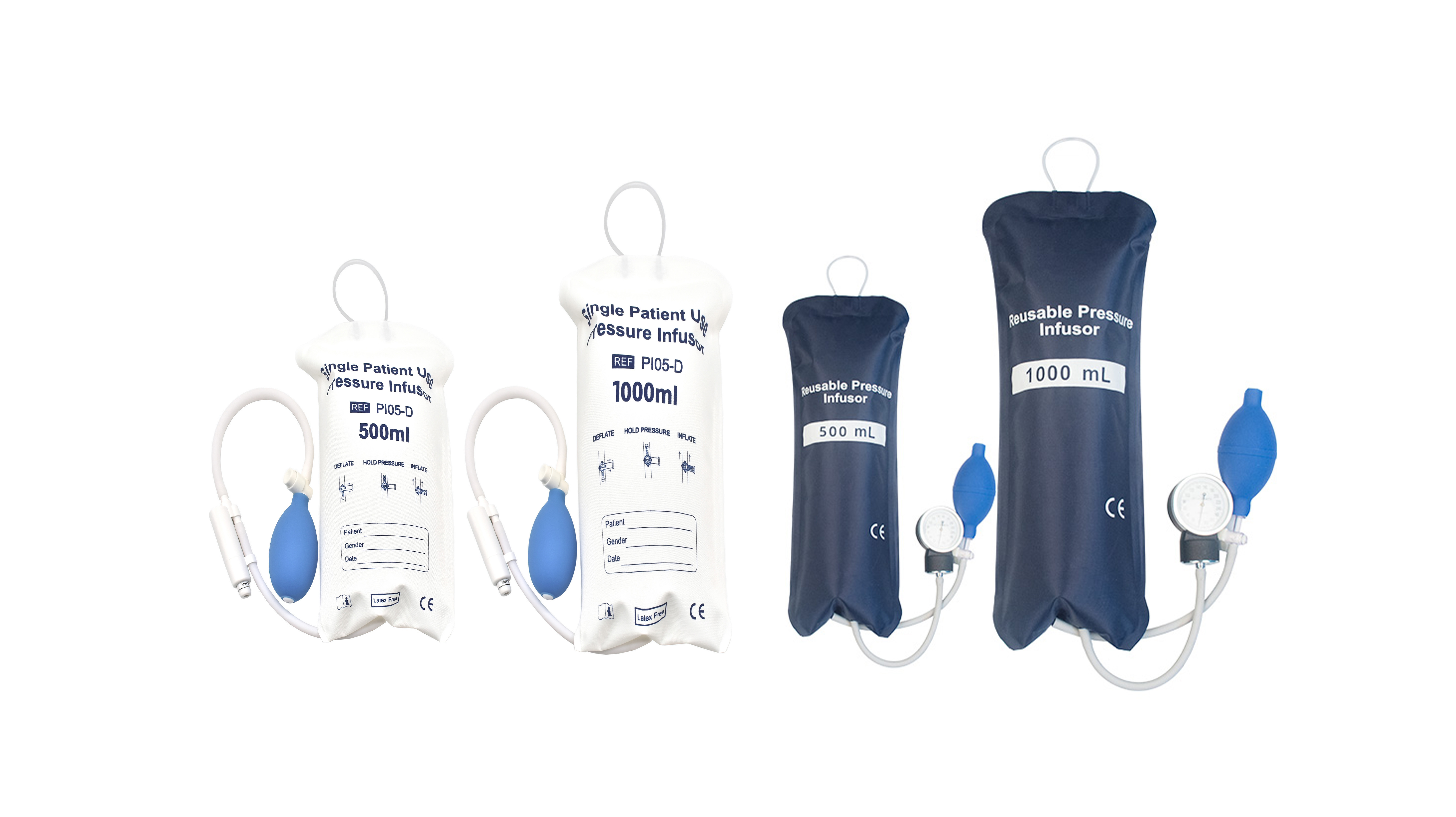 A quali norme di sicurezza devono conformarsi le sacche per infusione a pressione in ambito medico?