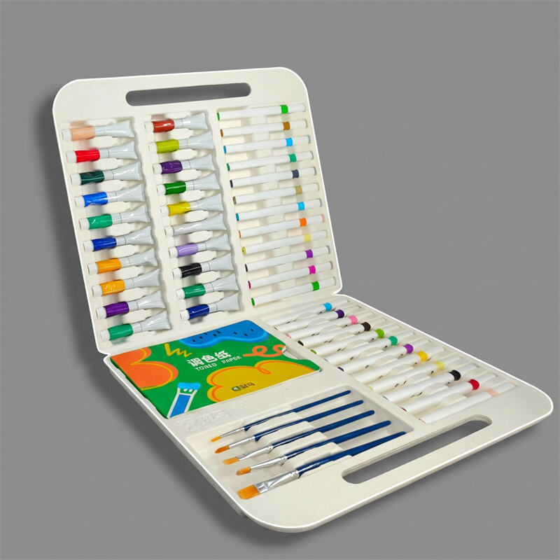 Degradable & Eco-Friendly Pulp Molded Children's Painting Set Gift Box Packaging