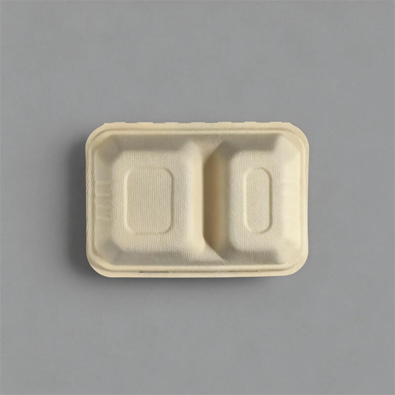 Molded Pulp Sustainable Clamshell Tableware