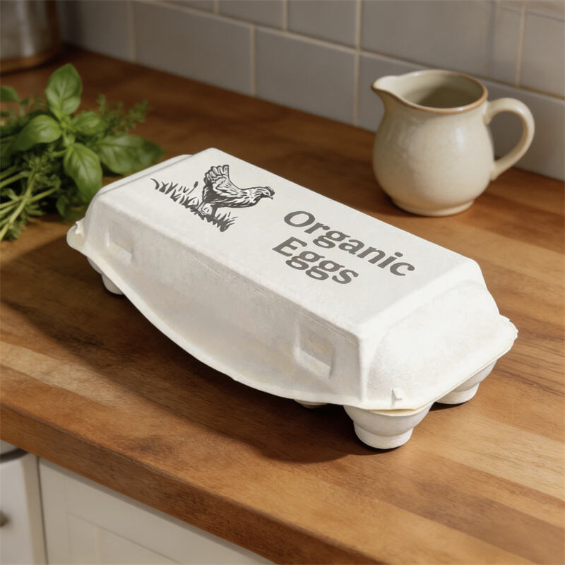 Environmentally Friendly Molded Pulp Packaging For Egg Cartons