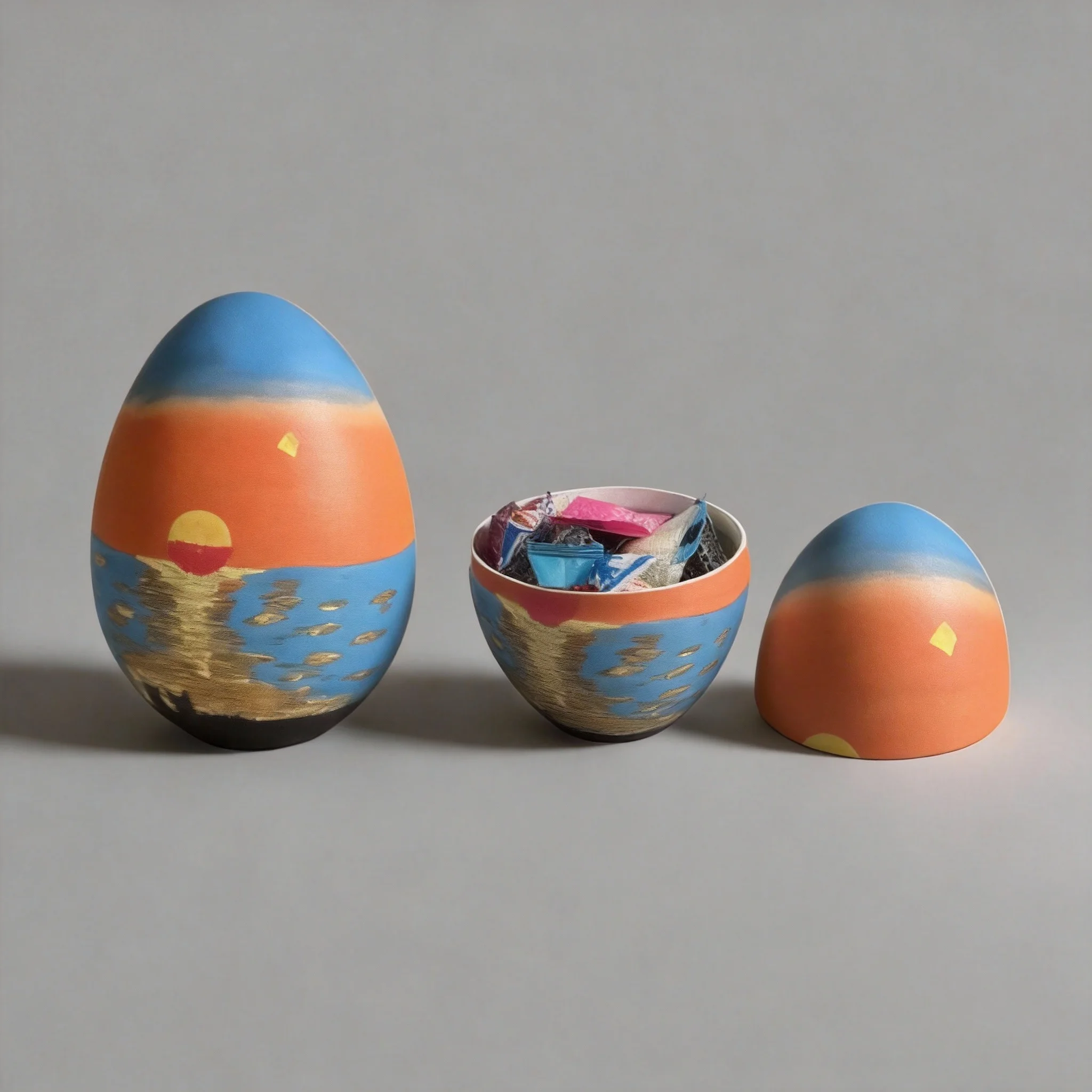 Custom Egg-shaped Molded Pulp Packaging 