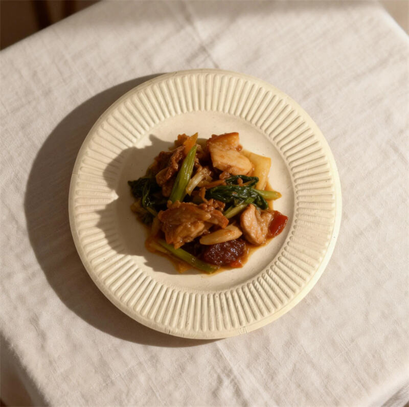  Molded Pulp Sustainable Eco-friendly Round Plates