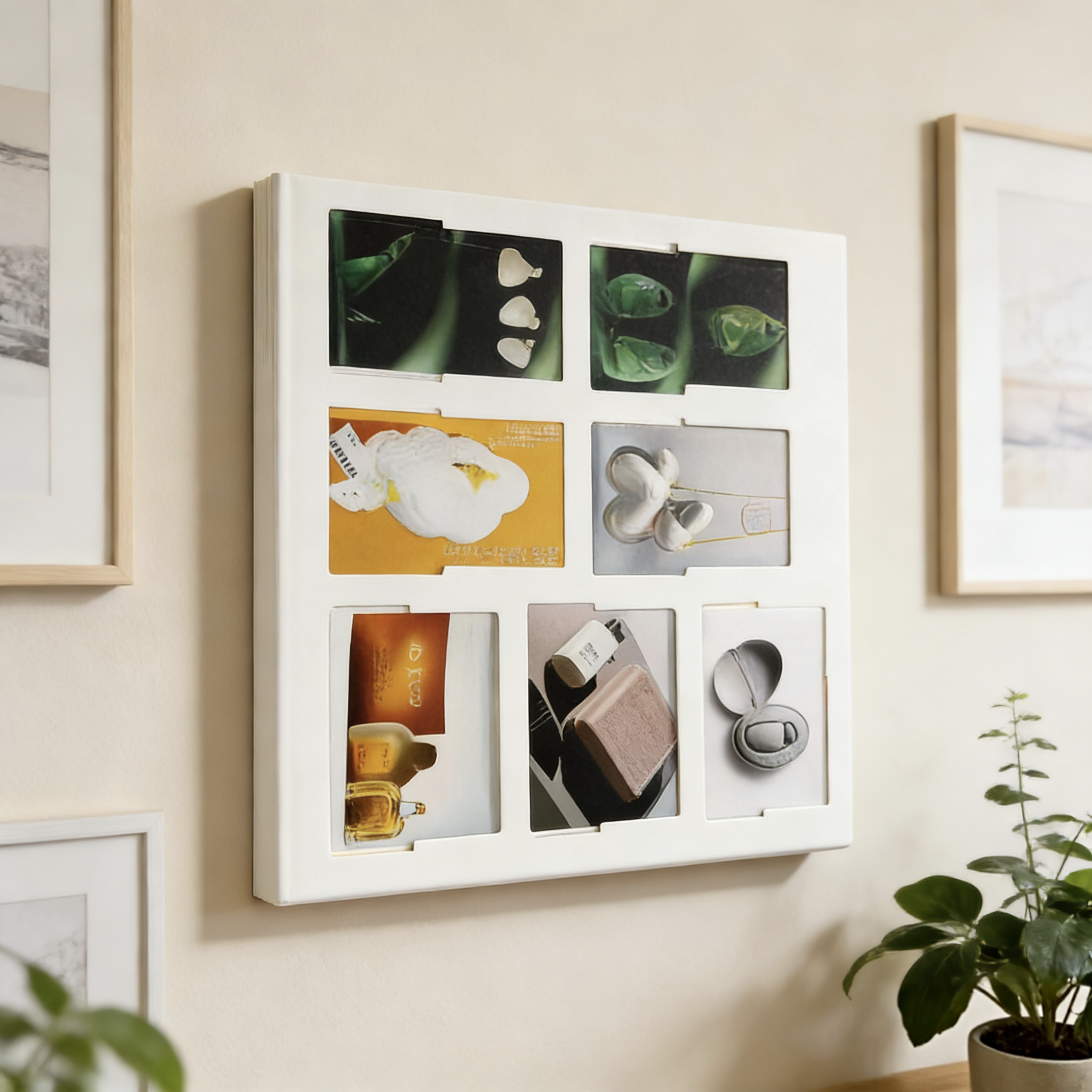 Environmentally Friendly and Biodegradable Paper Pulp Photo Frame Packaging with Custom Creative Shapes 