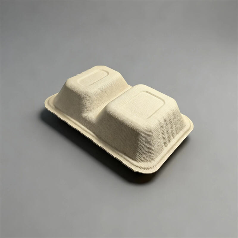 Molded Pulp Sustainable Clamshell Tableware