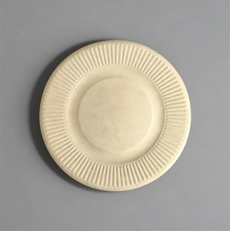  Molded Pulp Sustainable Eco-friendly Round Plates