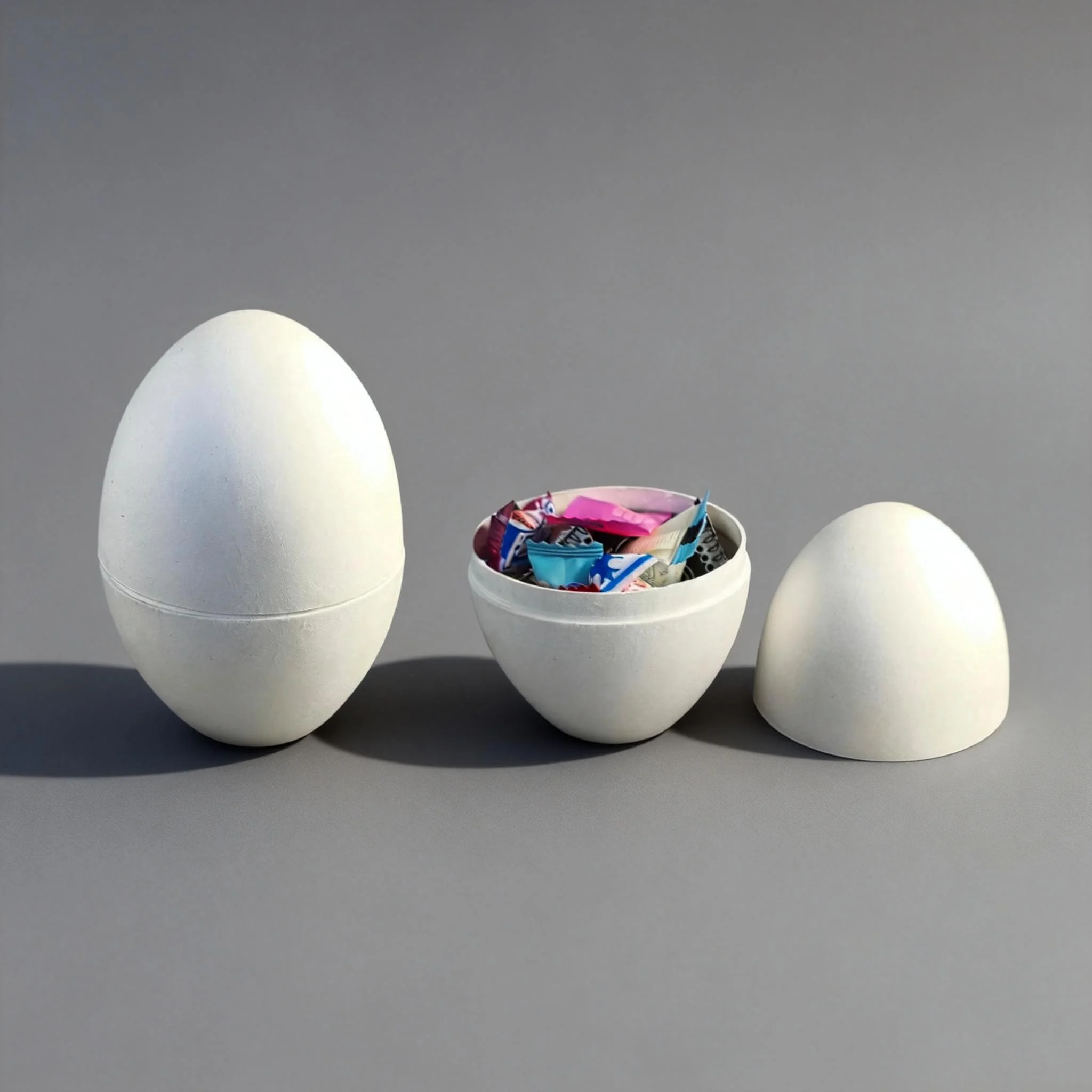 Custom Egg-shaped Molded Pulp Packaging 