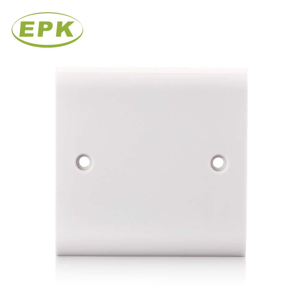 Essential White Bakelite 3x3 Single Gang Blank Plate (Model 2501) | 86mm x 86mm x 7.2mm | Screwed Installation | Premium Cover for Electrical Wall Boxes and Conduit Termination