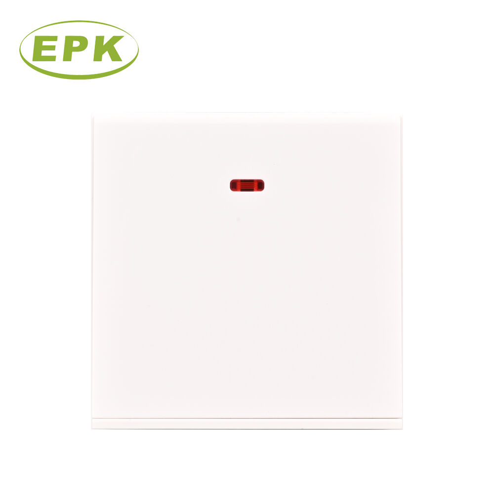 Onyx Series 2011 1 Gang 1 Way Wall Light Switch, 10A 250V British Standard BS 3676 IEC 60669 Compliant, PC Flame Retardant Panel with Copper Terminals, 86mm x 88mm Luxury Flush Mount Single Rocker Switch