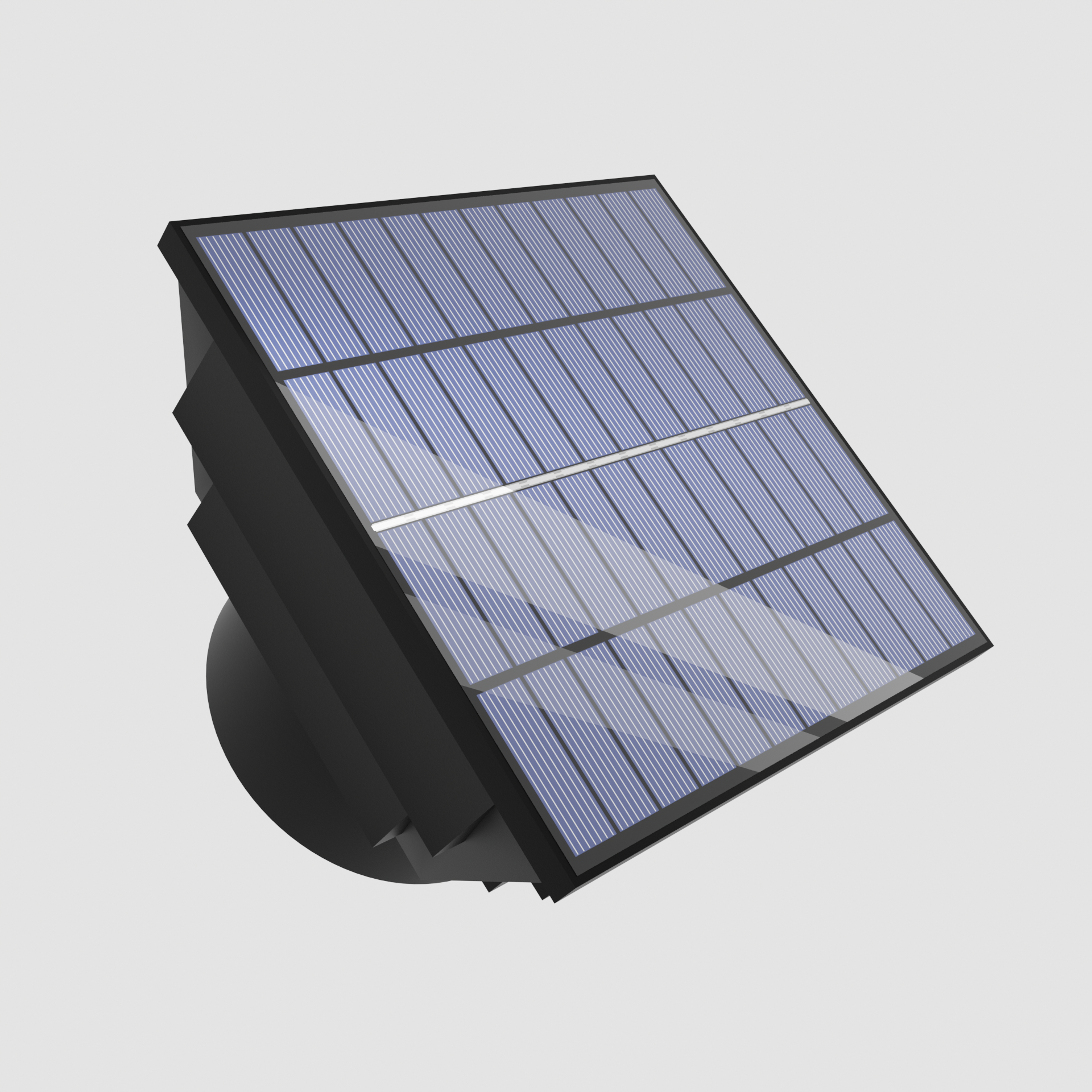 IP65 ABS Roof Mounted Solar-powered ventilation fan for Portable Toilet Tool room