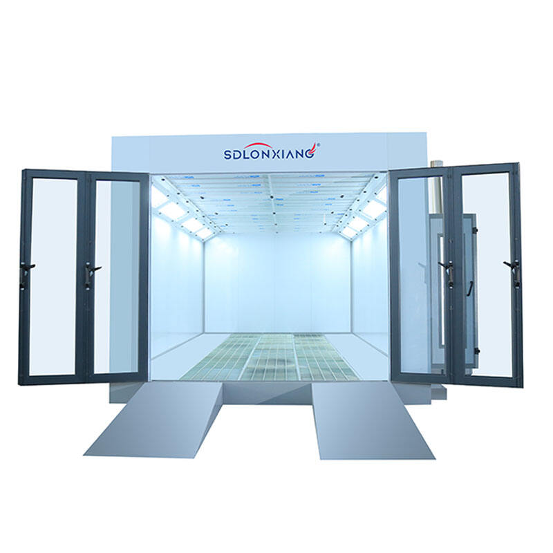 LX8 CE Approved Car Spray Baking  Paint Booth Oven For Car Painting With Diesel Heating