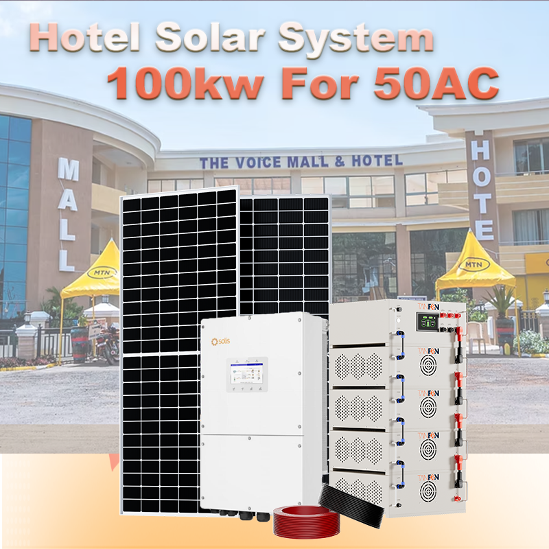 100kw Hotel solar Solution for Africa