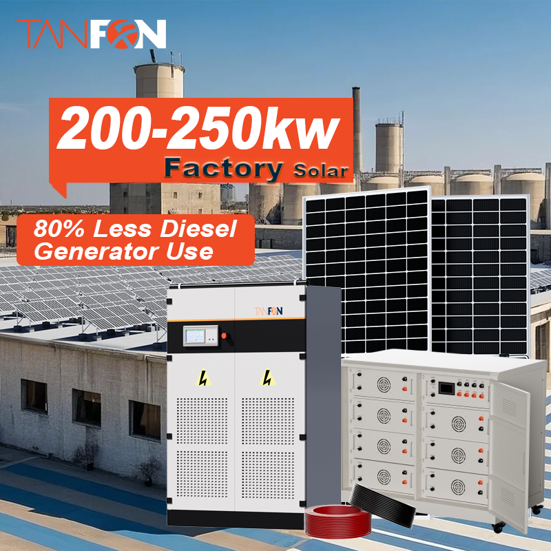 250kW Industrial Solar System for Africa | Hybrid Solar + Storage Solution