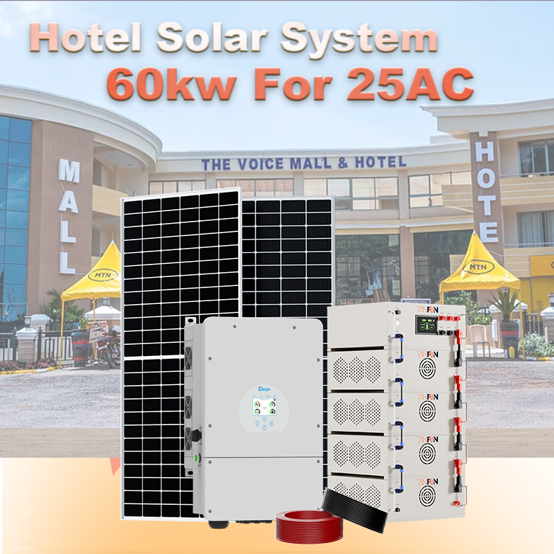 60kW hybrid Solar System | Battery Storage Package | TANFON