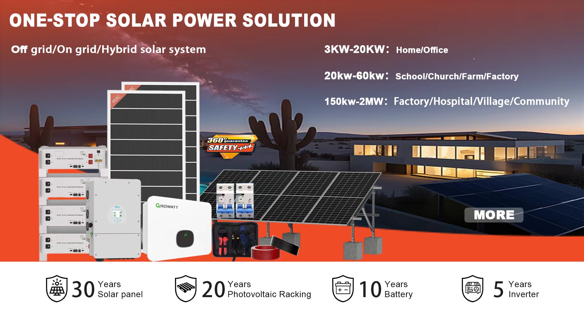 Ontgrendel de kracht van zonne-energie met ons 200 kWh-batterijopslagsysteem