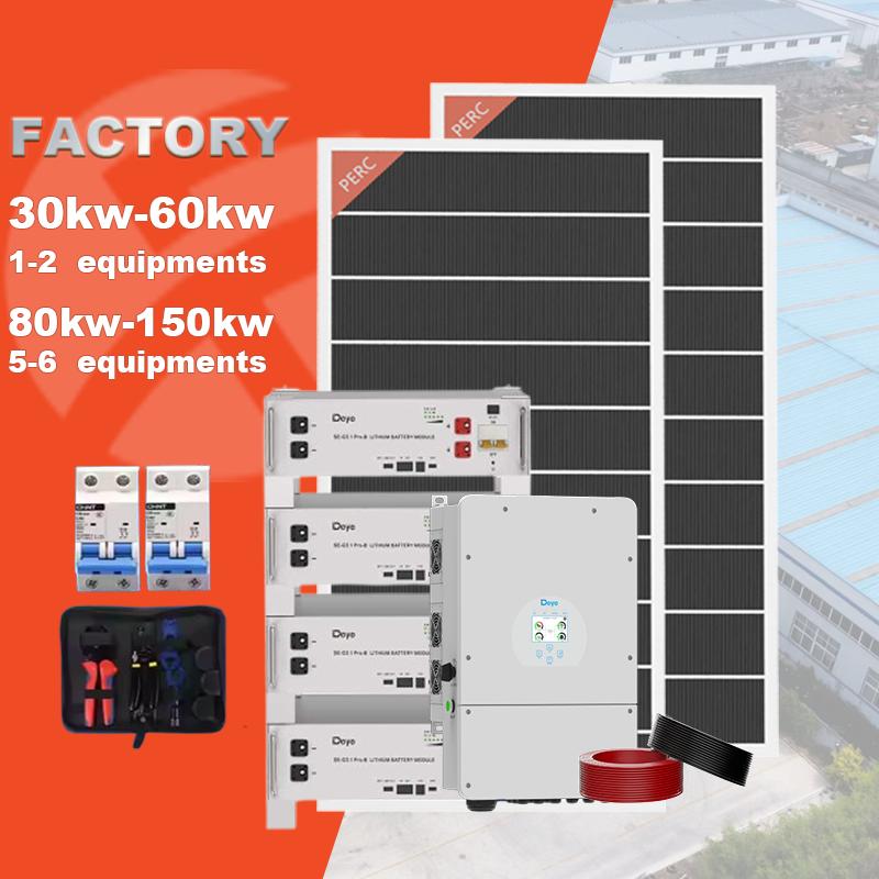 50kW Factory Solar System with Battery Storage