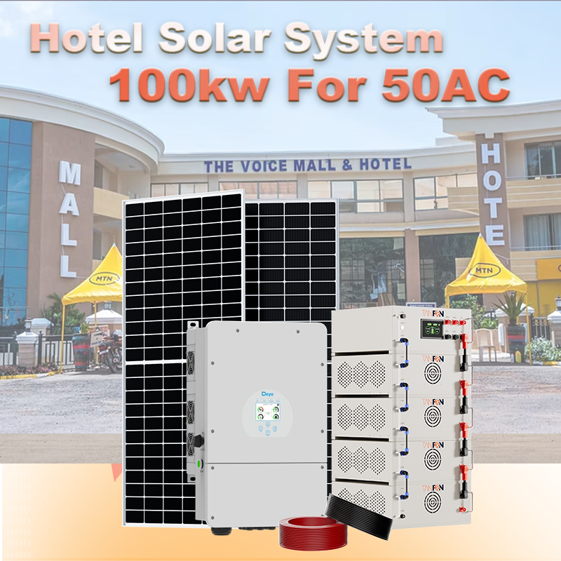Solar System with LiFePO4 Battery | 100kW | TANFON