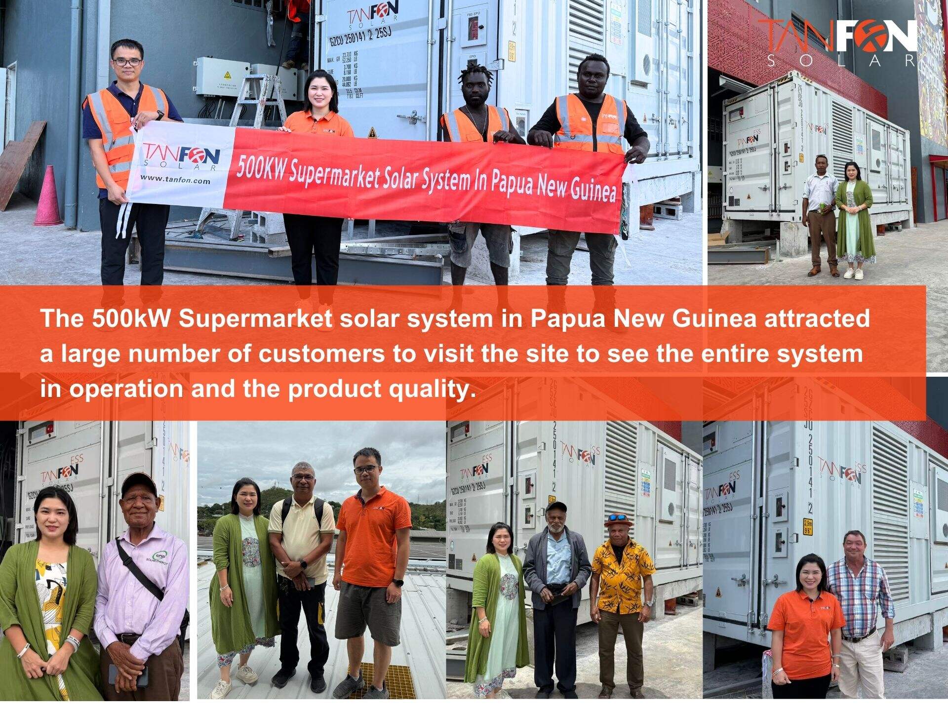 500kW Hybrid Solar System for Supermarket in Papua New Guinea