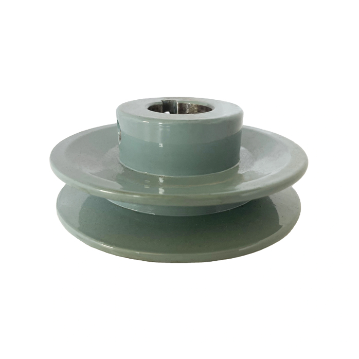 Fit for small mechanical equipment drive bright light green cast iron tapered hole belt pulley