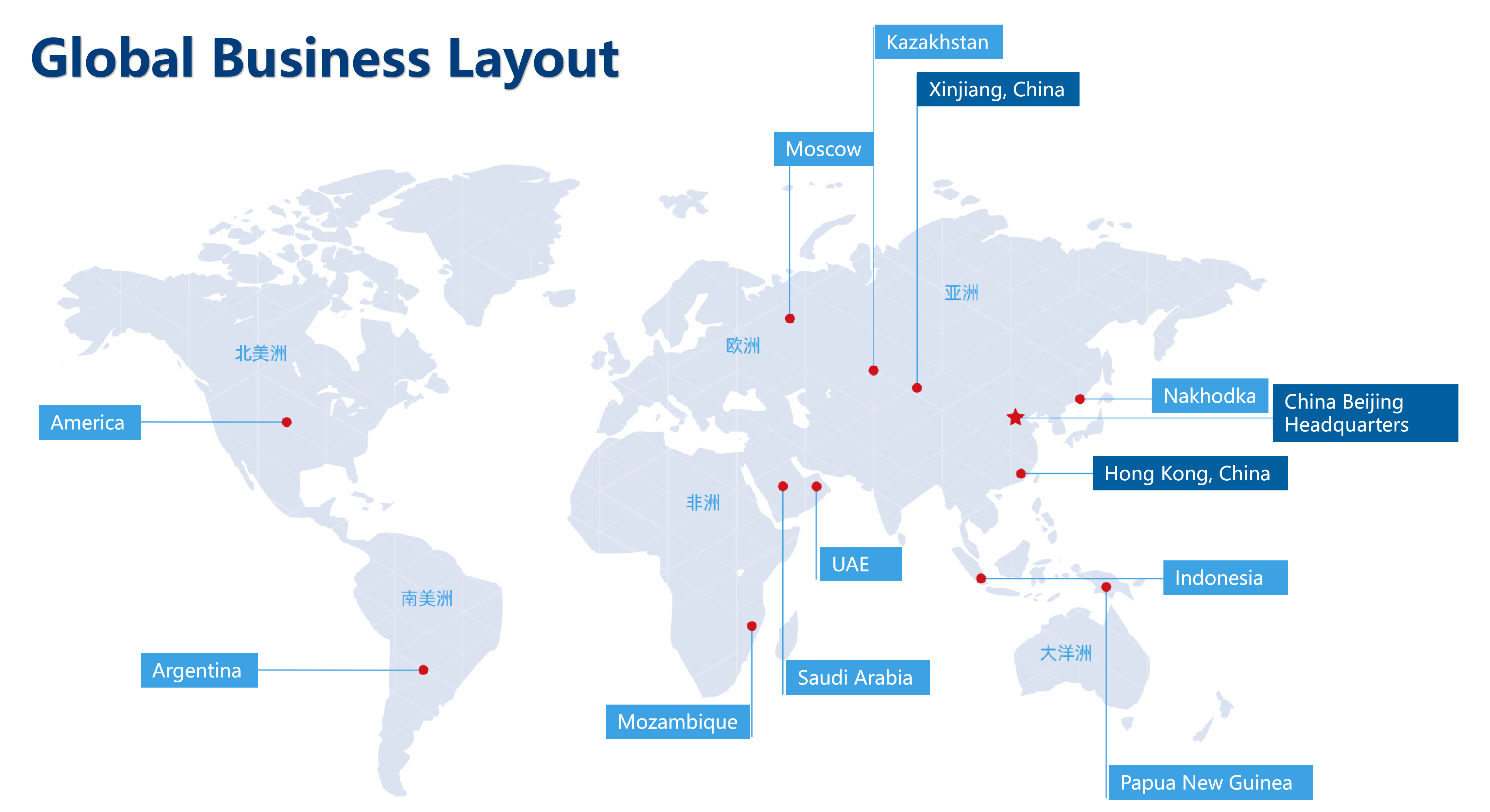 Projects Span The Globe, With a Global Business Layout