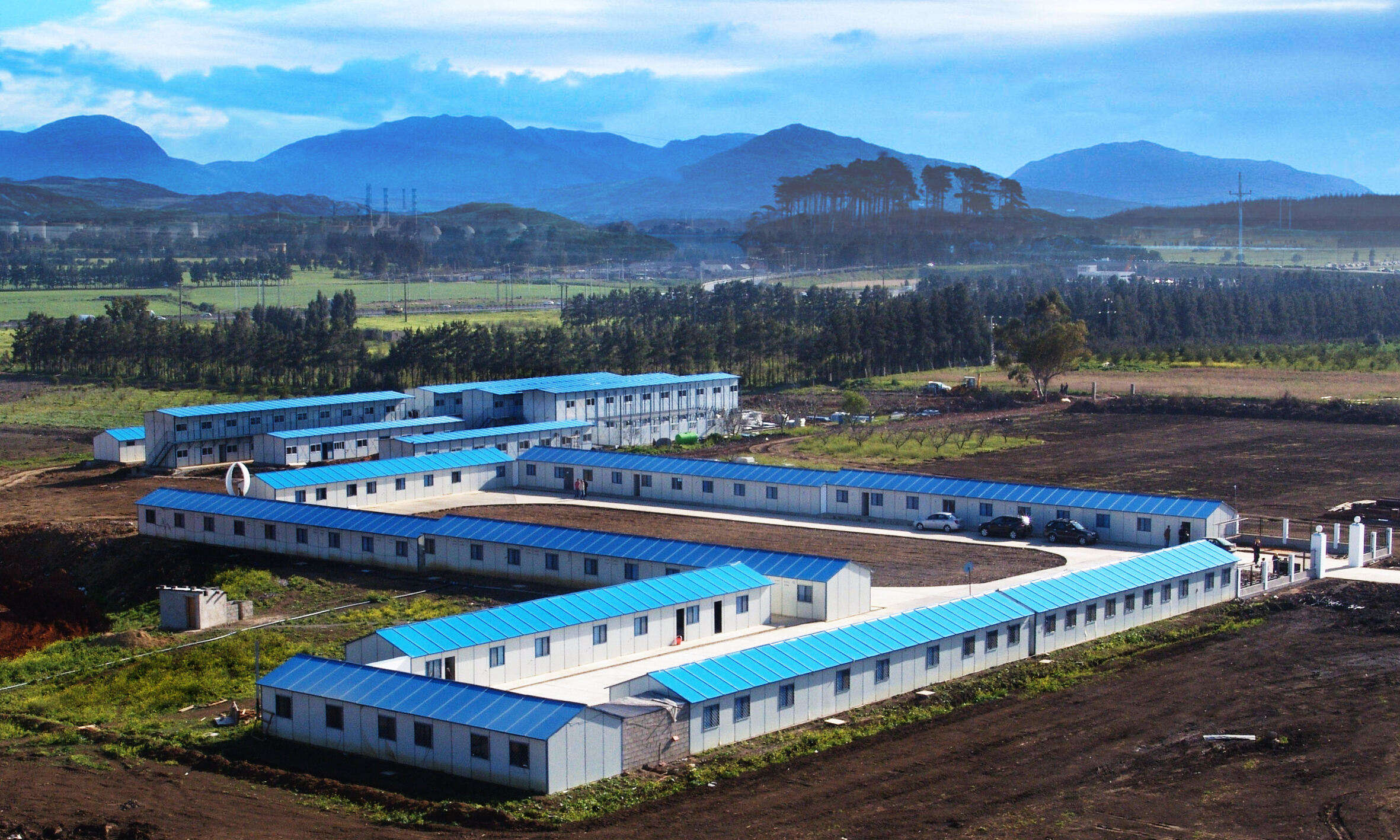 Proyecto de construcción del campamento del estadio de Argelia