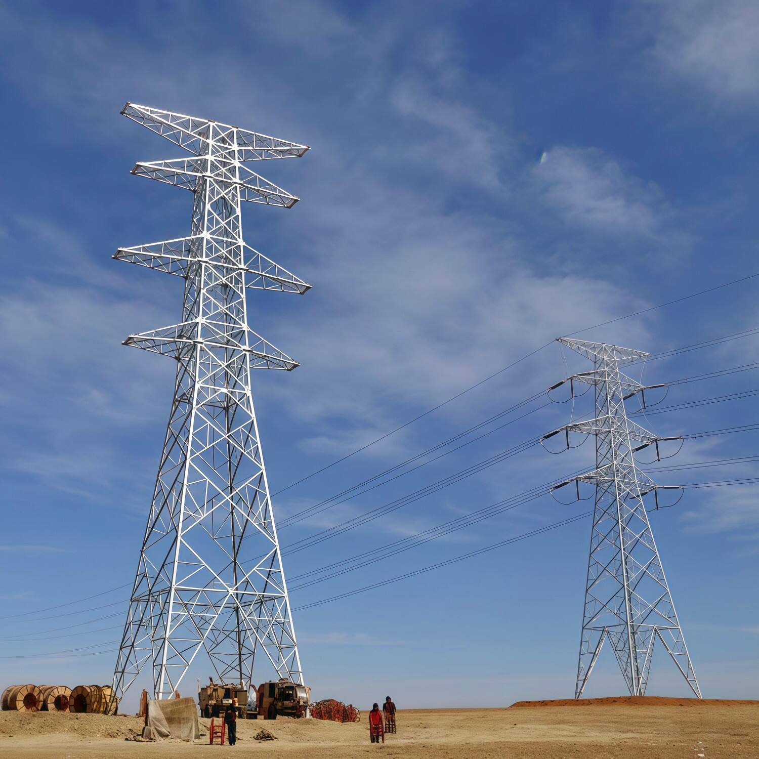 Angle steel power tower