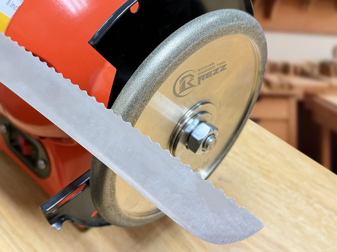 REZZ’s CBN Electroplated Serrated Grinding Wheels: The Ultimate Precision Solution for Serrated Bread Knives & Beyond