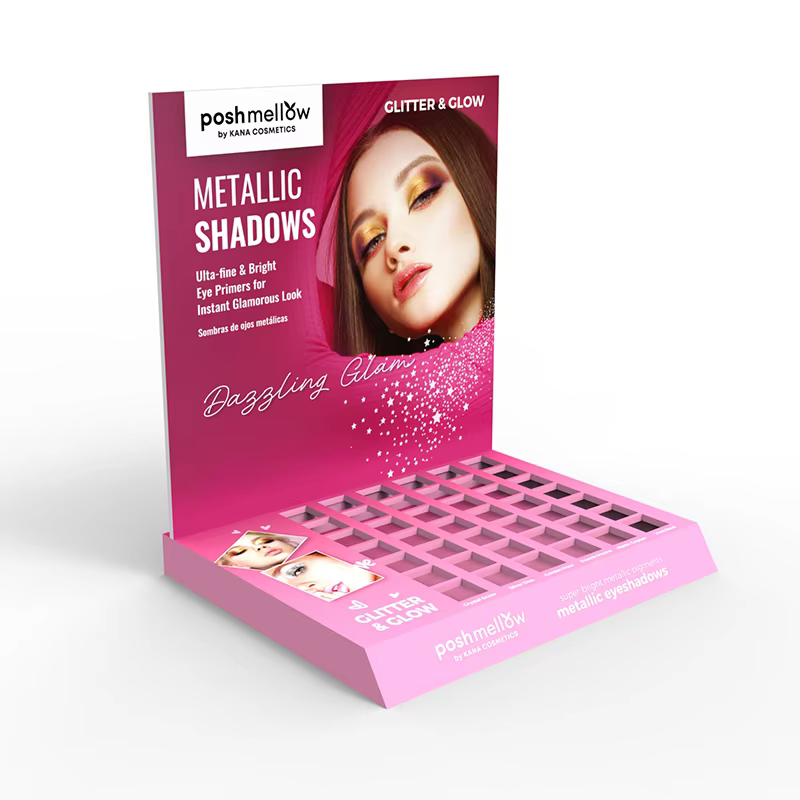 Apache Custom Desktop Acrylic Display Stand Countertop Lipstick Cosmetics Rack for Cosmetic Stores Customized Display Rack factory