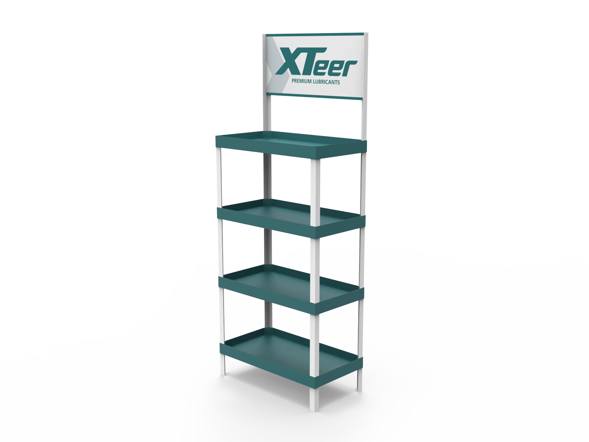POP Custom Plastic Injection Shelves Display Rack PVC Floor Display Stand with PP or Hips supplier