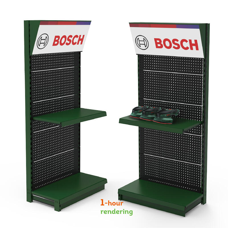 Custom Metal Pegboard Hook Tool Display Stand: Ideal for Auto Repair Shops & Factories
